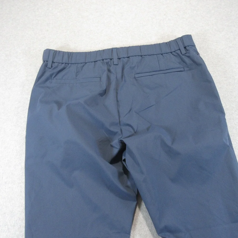 Banana Republic‎ Mens Pants 40x29 Blue Performance Elastic Waist Tapered 1951119